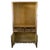Chinoiserie Reverse Mirror Painted Chinoiserie Armoire For Sale - Image 3 of 7