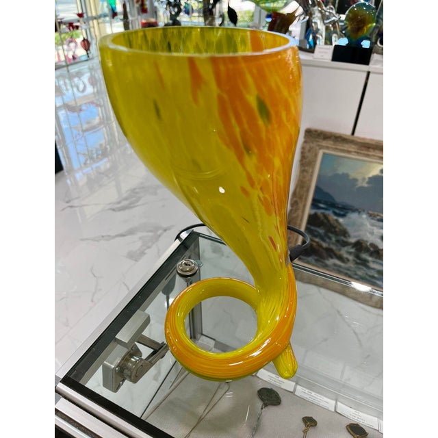 Glass Murano Glass Table Lamp by Barovier Toso For Sale - Image 7 of 7