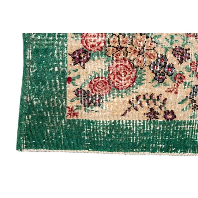 Mid 20th Century Vintage Overdye Rug For Sale - Image 12 of 13
