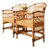 Vintage Brighton Pavillion Rattan Chairs - A Pair For Sale