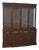 Stickley Beveled Glass Cherry Breakfront China Cabinet For Sale
