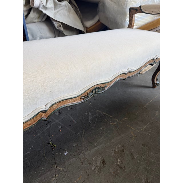 2020s Brunschwig-Upholstered Long Mediterranean Benches, a Pair For Sale - Image 5 of 10