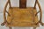 Mid 20th Century Mid 20th Century Vintage Chinese Elm Wood Ming Yoke Back Lacquered Asian Scholars Arm Chair For Sale - Image 5 of 12