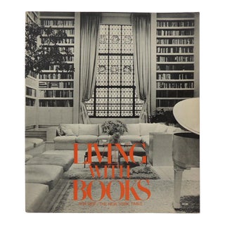 "Living with Books Vintage Decorative" Book by the New York Times For Sale