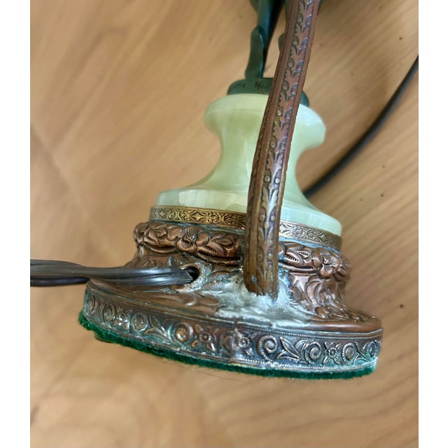 Metal 1920s Art Deco Couple Dancing Lamp by Peter Tereszczuk For Sale - Image 7 of 11
