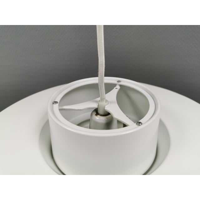 1980s Vintage Danish Verona Lamp in White Lacquer by Svend Middelboe for Nordisk Solar Company, 1980s For Sale - Image 5 of 9