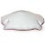 Glass Vintage Murano Dark Pink Rim Copper Aventurine Swirls Italian Art Glass Decorative Leaf Shaped Bowl For Sale - Image 7 of 7
