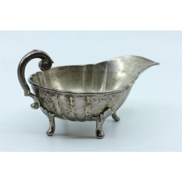 Silver Gravy Boat with Friezes and Feet For Sale - Image 3 of 5