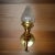 1950's French Regency Bronze Hand Fist Torch Wall Sconce With Flame Shade For Sale - Image 9 of 14