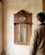 Antique French Provincial Carved Oak Hall Mirror with Beveled Glass and Shelf, 1890 For Sale - Image 3 of 15