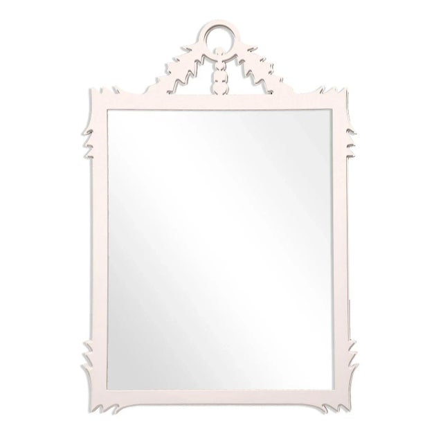 Contemporary Fleur Home Garden District Lafitte Rectangle Mirror in Frosted Petal, 29x51 For Sale - Image 3 of 3