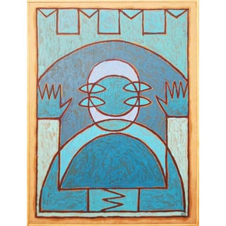 Salvatore Travascio, Double, 1990s, Oil Painting on Paper For Sale