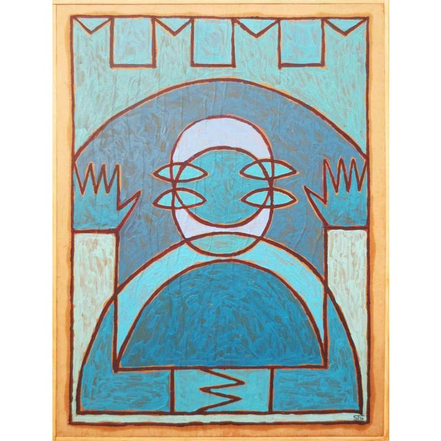 Salvatore Travascio, Double, 1990s, Oil Painting on Paper For Sale