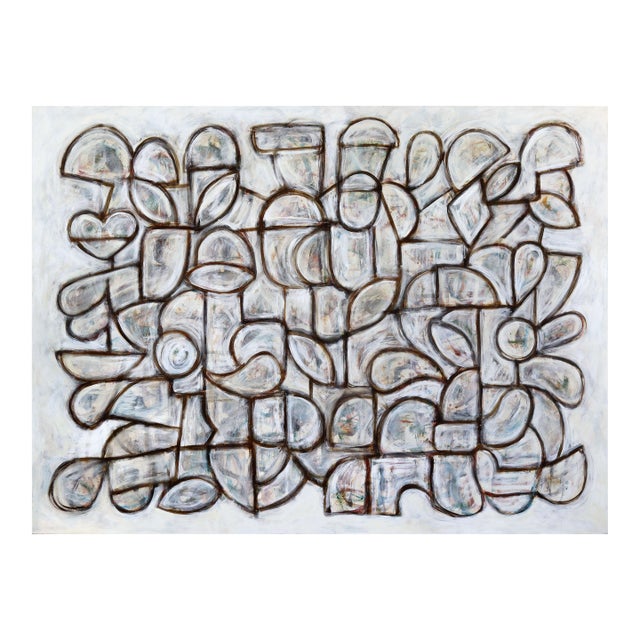 Rearranging Form - Large Original Contemporary Abstract Painting on Canvas by Harrison Gilman For Sale
