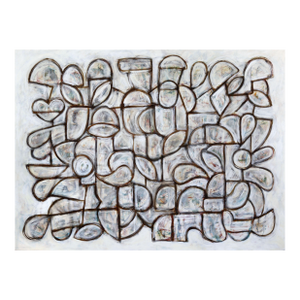 Rearranging Form - Large Original Contemporary Abstract Painting on Canvas by Harrison Gilman