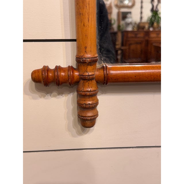 19th Century 19th Century Faux Bamboo Mirror For Sale - Image 5 of 5