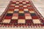 Red Vintage Persian Checkerboard Rug - 04'07 X 09'02 For Sale - Image 8 of 9