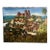 Antique Oil on Canvas - Baden Wurtennberg Germany - Cityscape of Alt - Breisach - St. Stephen Munster Cathedral - Rhine River For Sale