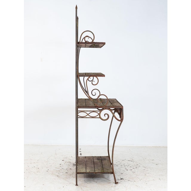 French Circa 1930 Wrought Iron Étagère / Boulangerie Racks For Sale - Image 4 of 14