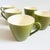 Mid 20th Century Green and White Ceramic Mugs - Set of 6 For Sale - Image 4 of 8