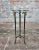 Pedestal Polished Stainless Steel Frame with 3 Brass Lion Heads & Glass Top For Sale - Image 9 of 9