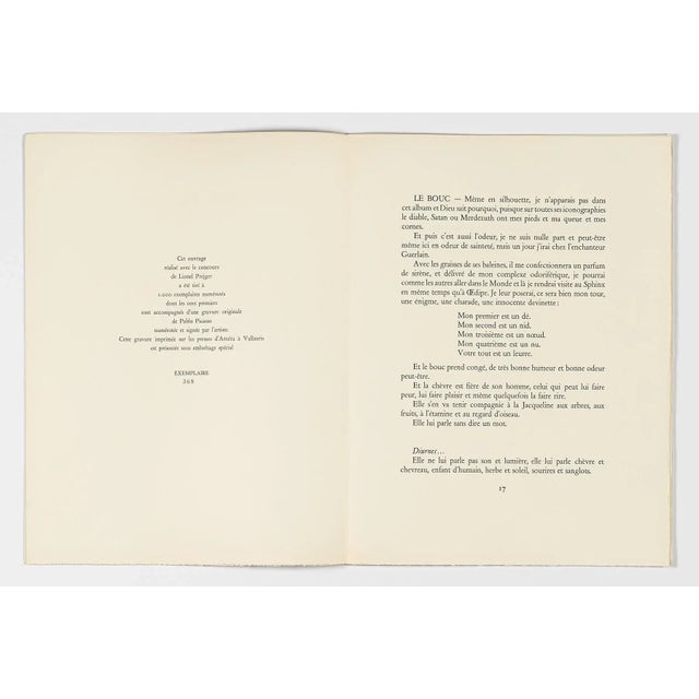 Paper Pablo Picasso, Diurnes "La femme au cheval", 1962, offset lithograph For Sale - Image 7 of 8