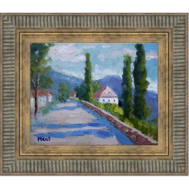 "Around the Bend, Lake Como, Italy" Contemporary Landscape Oil Painting For Sale - Image 9 of 12