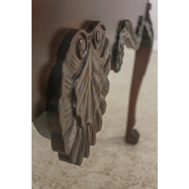 Baker Irish Georgian Mahogany Console Table | Chairish