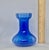 Vintage Cobalt Blue Hour-Glass 5 5/8” Hyacinth Forcing Vase For Sale - Image 10 of 12