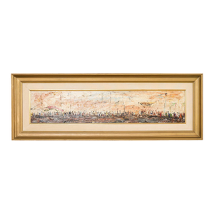 Pascal Cucaro Oil Board Midcentury Painting