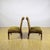 Chairs in Carved Walnut and Striped Olive Velvet, Mid-19th Century, Set of 2 For Sale - Image 4 of 9