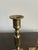 Metal Pair of Vintage Japanese Solid Brass Candlesticks For Sale - Image 7 of 7