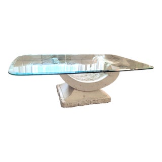 1980s Postmodern Mactan Coff ee Table For Sale