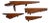 Organic Rustic 1960s Live-Edge Redwood Wall Shelves For Sale
