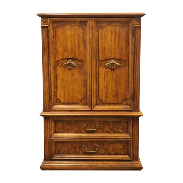 Neoclassical Stanley Furniture Italian Neoclassical Tuscan Style 40" Door Chest 9113-12 For Sale - Image 3 of 12