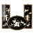 Late 20th Century Chinoiserie Black Lacquer & Mother-of-Pearl Relief Wall Panels — Set of 3 For Sale