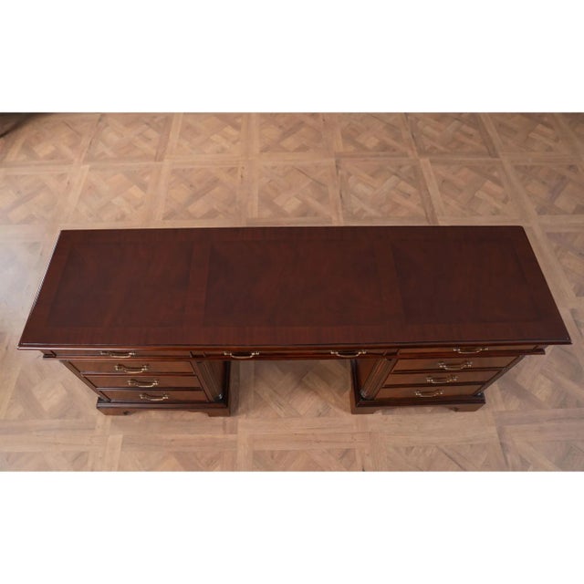 Brown Niagara Furniture Mahogany Credenza For Sale - Image 8 of 12