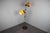 Hungarian Space Age Adjustable Double Floor Lamp in Orange and Brown Chrom, 1970s For Sale - Image 10 of 13