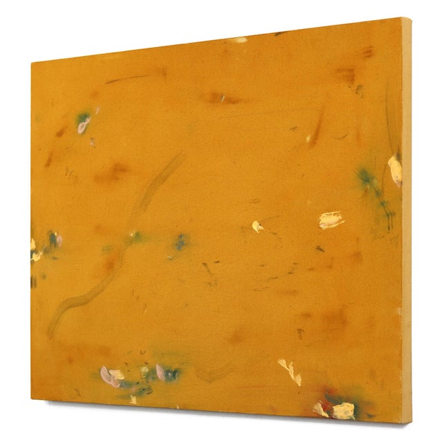 Burned in Your Shadow - Minimalist Yellow Abstract Textural Original Artwork by Taylour Martin For Sale In Los Angeles - Image 6 of 9