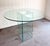 Mid-Century Modern 1970s Pace Style Round Glass Dining Table For Sale - Image 3 of 9