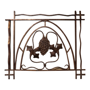 Circa 1920 Likely Continental Bronze Teller's Window Grate