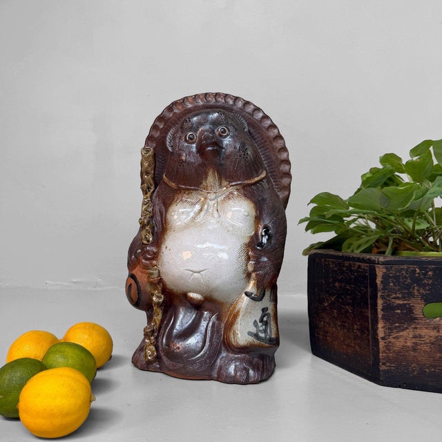 Decorative Tanuki Figure, Shigaraki, Japan, 1970s For Sale - Image 10 of 12