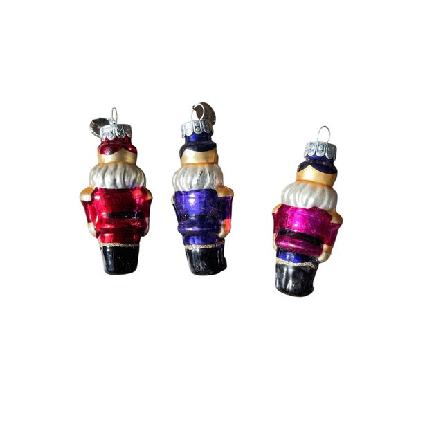 American Vintage Christopher Radko Christmas Glass Ornaments Nutcrackers- Set of 6 For Sale - Image 3 of 7