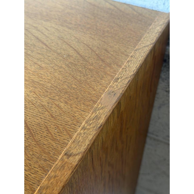 Oak Storage Cabinet With Doors Swedish Mid-Century Modern 1960s For Sale - Image 10 of 12