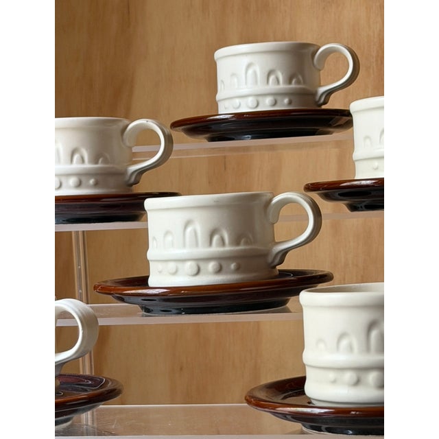 Vintage British Carlton Ware Coffee Set in Ceramic, 1970s, Set of 14 For Sale - Image 6 of 17