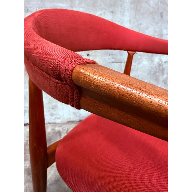 Attributed to Kai Kristiansen “Troja” Teak Armchair — Midcentury Danish Modern (1950s) For Sale - Image 10 of 17