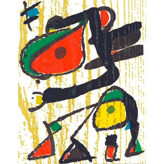 Joan Miró Engraver III 1991 Woodcut Engraving For Sale