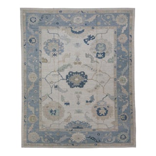 Turkish Oushak Rug 13'10" x 16'11" For Sale