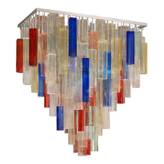 Italian Flush Mount in Murano Glass by Simoeng For Sale