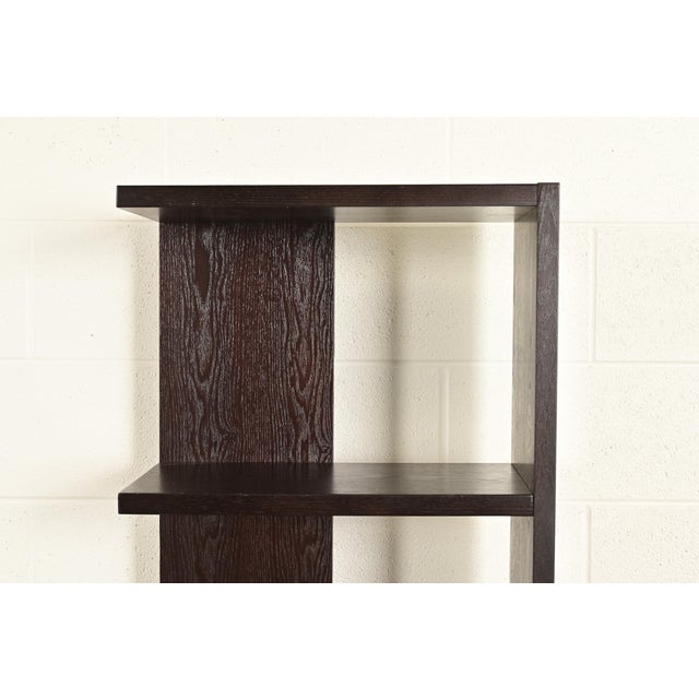 Modern Art Deco Dark Oak Modular Étagères or Bookcases, Set of Six For Sale In South Bend - Image 6 of 10